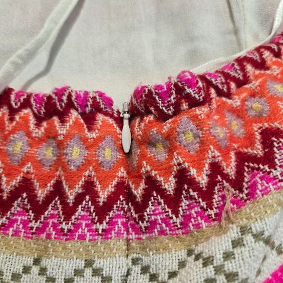 Willow & Clay Aztec Embroidered Flowy Sundress Halter Neck Sz XS Boho Chic - Picture 8 of 11